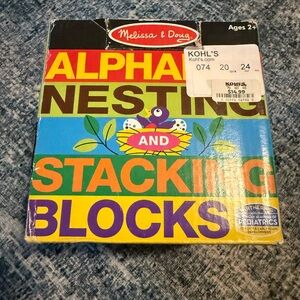 Melissa & Doug Colorful Stacking Blocks
